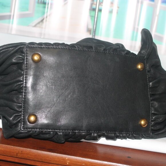 $599 ABRO Romania THE Softest Leather You EVA Felt Hobo Shoulder Bag Purse - Picture 10 of 11